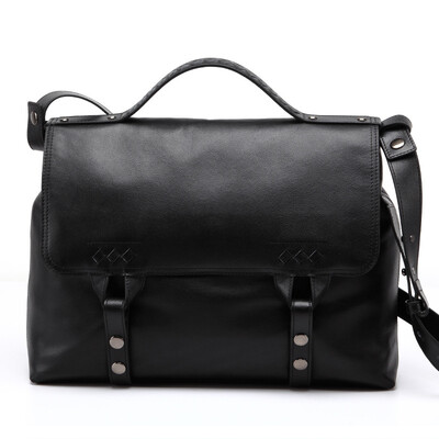 

Pkuone® New fashion mens Genuine leather handbags Famous Brand business bag men shoulder bags messenger bag for male