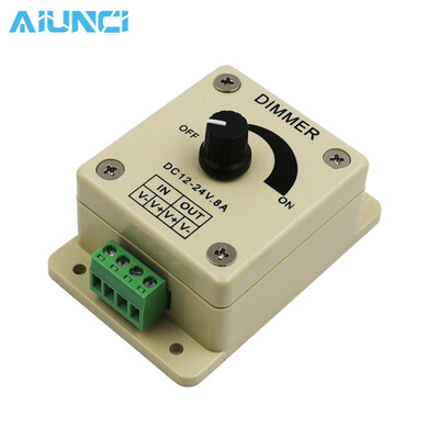 

Светодиодный диммер DC 12 В-24 В 8a Регулируемый Яркость лампа/полосы драйвер один Цвет свет Питание контроллер