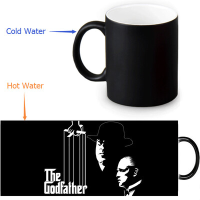 

The Godfather 350ml/12oz Heat Reveal Mug Color Change Coffee Cup Sensitive Morphing Mugs Magic Mug Milk Tea Cups