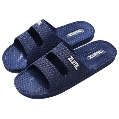

Antarctic Nanjiren slippers male couple home bathroom shower sandals dark blue 45 yards 19D007