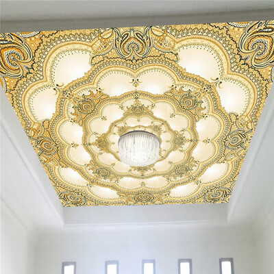 

European Style Luxury Wallpaper Hotel Living Room 3D Ceiling Mural Landscape Photo Wall Paper Eco-Friendly Non-Woven Home Decor