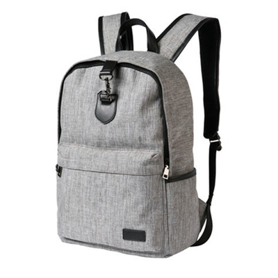 

Korean Backpack Gray Rucksack Daypacks Fashion Travel Knapsack Bag