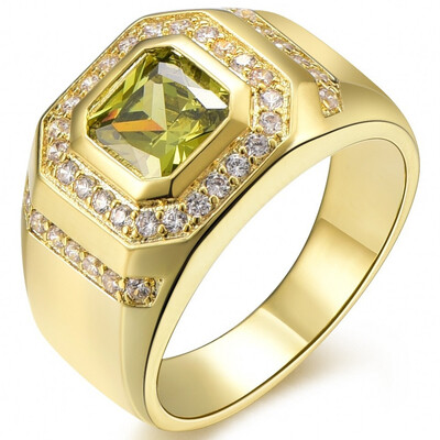 

18ct Size 8 To 15 Jewelry SapphireGarnet 10KT Mans Gold Plated Ring Wedding Gift