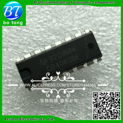 

20PCS CD4060BE DIP16 CD4060 DIP IC free shipping