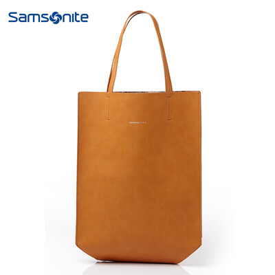 

Samsonite PU TOTE Simple&fashionable multi-color ladies shopping bag double-sided shoulder bag DN308001 gray