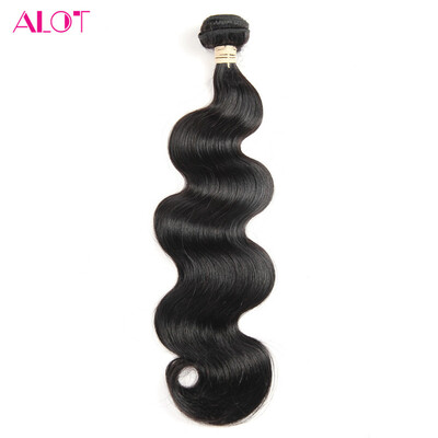 

Alot Malaysian Human Hair Bundles body wave 1pc Hair Natural Color 8 to 28 inch 100 Virgin Human Hair Extensions