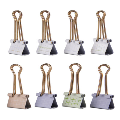 

Deli deli square inch series 8 19mm printed long tail clip clip art clip dovetail clip 9410