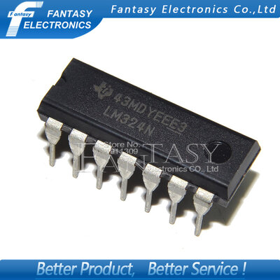 

100PCS LM324N DIP14 LM324 DIP new and original IC free shipping