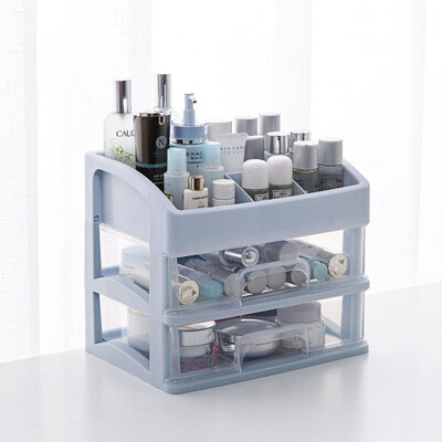 

Wanshijia Cosmetics Storage Box Drawer Plastic Desk Dresser Finishing Rack JD-NG-09