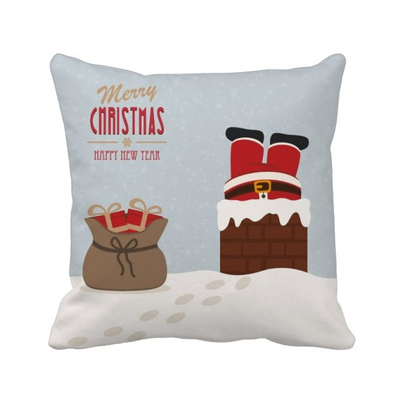 

Christmas Santa Claus Gift New Year Square Throw Pillow Insert Cushion Cover Home Sofa Decor Gift