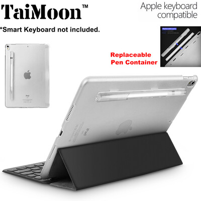 

TaiMoon Clear Compatible with Smart Keyboard Case for Apple iPad Pro 105 inch 2017 - with Pen Container Holder