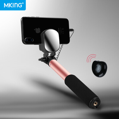 

MKING Коаксиальный рычаг Управление проводным соединением Bluetooth Большая зеркальная телефонная камера Apple Huawei oppo vivo Universal