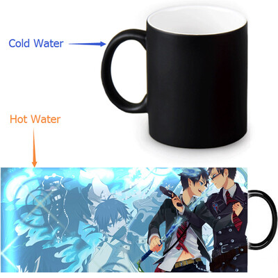 

Ao no Exorcist 350ml/12oz Heat Reveal Mug Color Change Coffee Cup Sensitive Morphing Mugs Magic Mug Milk Tea Cups