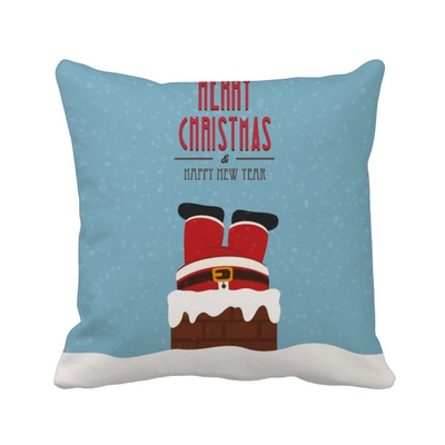

Christmas Santa Claus New Year Festival Square Throw Pillow Insert Cushion Cover Home Sofa Decor Gift