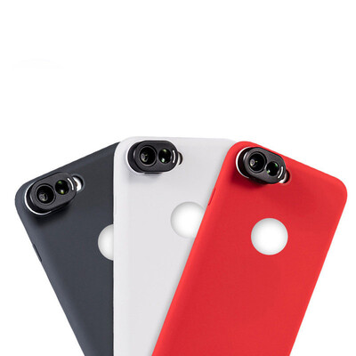 

Si Rui SIRUI iphone7P8P mobile phone wide-angle telephoto double lens two-in-one suit cream white