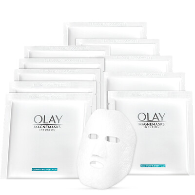 

Olay Olay Магнитная инфузионная маска Омолаживающая белая проникающая эластичная маска 10шт. Рекламный комплект