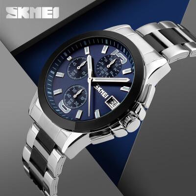 

SKMEI 9126 Mannen Business Stopwatch 30  Waterdichte Klok 2017 Top Mens Quartz Horloges Casual Relogio Masculino Casual horloges