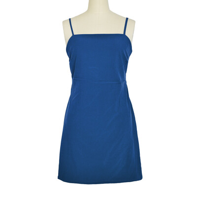 

Women sleeveless Europe and the United States harness halter dress solid color sexy backpack hip skirt L22