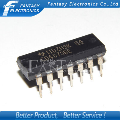 

50PCS CD4073BE DIP14 CD4073 DIP new&original IC free shipping