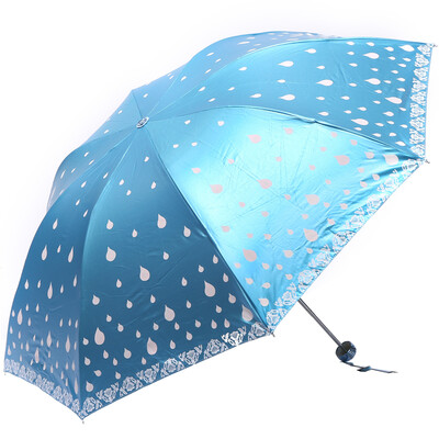 

Paradise umbrella water color change UPF50 polyester color plastic 30 sun umbrella umbrella 3181E gray blue