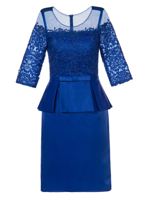 

CAZDZY Scoop Lace Knee Dress Cocktail Dress