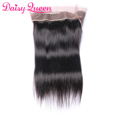 

Malaysian Straight Hair Pre Plucked 360 Lace Frontal Closure With Baby Hair Unprocessed Virgin Remy Human Hair Frontal Natural Hai