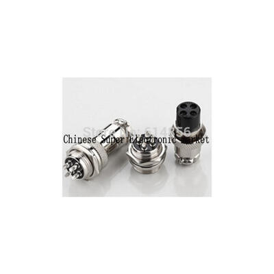 

5pair 4Pin Male & Female Diameter 16mm Wire Panel Connector GX16 circular connector Socket Plug GX16-4PIN