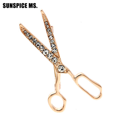 

Tool Jewelry Big Scissors Brooch For Personality Women Broches Collar Accessoris Hijab Pins For Esmalte De Unhas Relogio Vaz