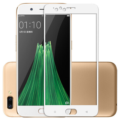 

ESCASE OPPO R11 закаленная пленка полноэкранный чехол высокой четкости взрывозащищенный анти-отпечаток мобильного телефона фильм белый