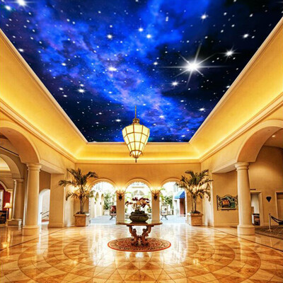 

Пользовательские фото Wall Paper 3D Star Потолочные обои 3D Гостиная Спальня KTV Бар Потолок Стена Картина Нетканые обои Mural