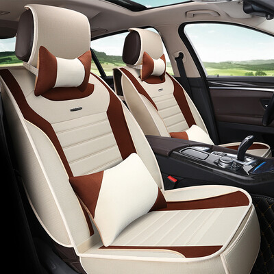 

Xinjian five four seasons universal cotton&sweat-absorbent breathable car seat car seat cover winter all-inclusive Yinglang Mai Teng Ang Kewei XJ11 luxury beige