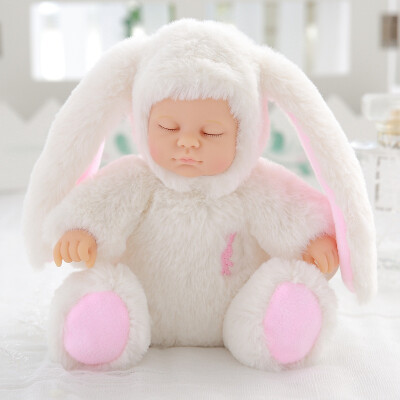 

12 Colors Cute Reborn doll Plush Stuffed Toys for Children Soft Rabbit Bear Plush Toy Baby Sleeping Dolls
