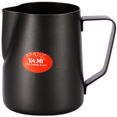 

Yami (Yami) pull flower cup 600cc Teflon stainless steel pull flower steel YM6885 black