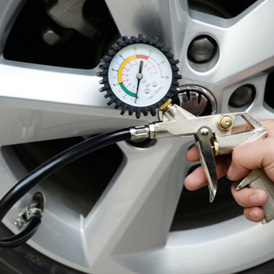 

Huashi car tire pressure gauge pointer inflatable gun tire pressure gauge tire pressure gauge can deflate tire pressure gauge tire pressure monitoring vehicle pressure gauge inflatable gun