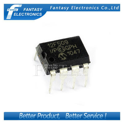 

10PCS PIC12F509-IP DIP8 PIC12F509-I SIP PIC12F509 12F509 new&original IC free shipping