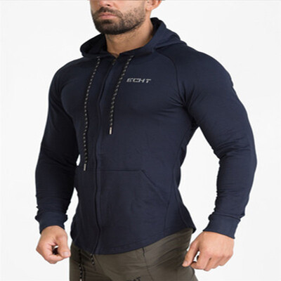 

Muscle Dr brother sports fitness clothing mens sports casual hooded sweater zipper shirt new