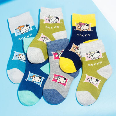 

Langsha childrens socks boys combed cotton moisture wicking cotton socks in the tube in the big childrens socks style 2 mixed color 6 feet long 22-24cm 10 years old&above 35-40 yards