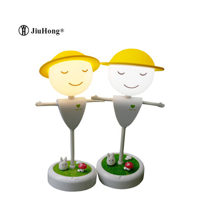 

LED Soft Light Cartoon Style Scarecrow Night Light New Wonderful Creative Home Sensing usb Charging Flexible Twist