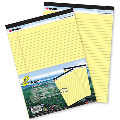 

Kaiser (KAISA) 00554 A4 yellow legalpad paper (with tape) 50 pages (210 * 297mm) 6 this equipment