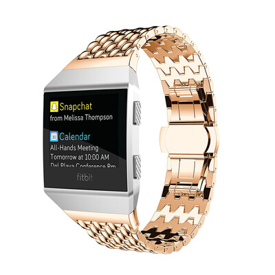 

Fitbit Ionic Bracelet watch Strap, Luxurious Stainless Steel Accessory Smart Watch Strap For Fitbit Ionic