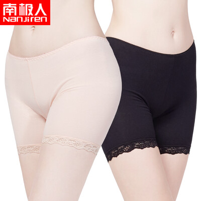 

Anjiji Nanjiren 2 loaded cotton sexy safety pants anti-light pants comfortable leggings boxer womens underwear white shrimp red code