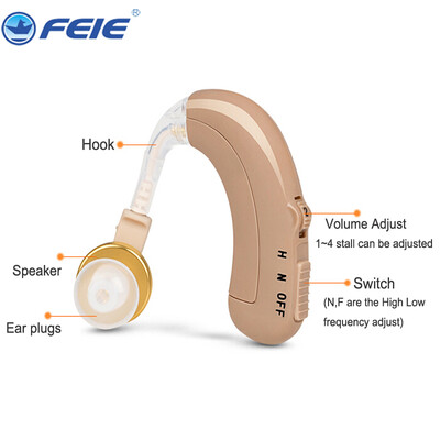 

Rechargeable BTE hearing aid aids C-109 Analogue hearing sound voice amplifier O-N-H Adjustment aparelho auditivo hearing device