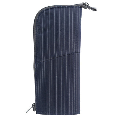 

KOKUYO Japan imported NEO CRITZ vertical portable pencil case pencil bag stationery bag storage bag possession of blue stripes F-VBF131-2