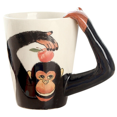 

【Jingdong Supermarket】 Fun 3D stereo ceramic mug creative gift cup coffee cup birthday gift Chihuahua