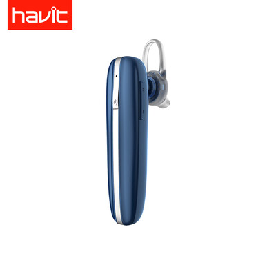 

Havit Bluetooth Headset Upgrade Level 7 Waterproof Dual Noise Reduction HD Call with Pair Headset Wireless Bluetooth Sports Business Ear Mount Car Headphone Pearl White