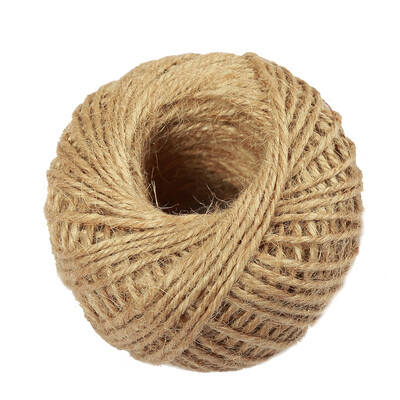 

Kodishi floral hemp rope hemp hand-woven diy fine rope jute thick hemp rope retro ornament bundle rope hoist rope diameter 2mm length 50 m