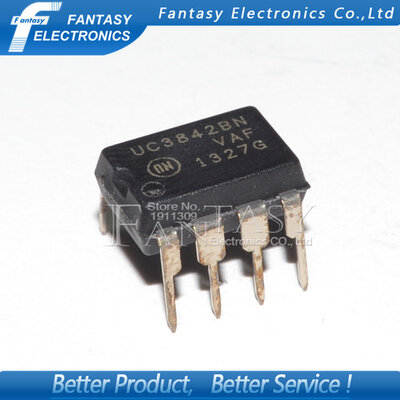 

50PCS UC3842BN DIP8 UC3842B UC3842 DIP new and original IC free shipping