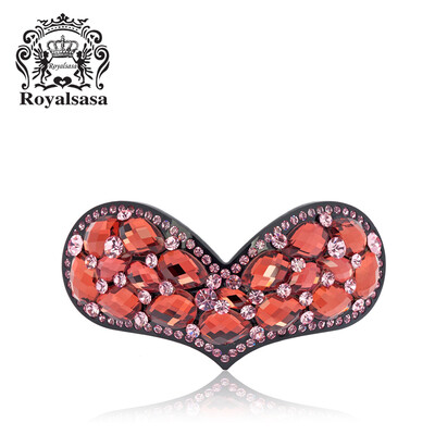 

Royal Sasa Royalsasa Korean head jewelry hairpin top clip hairpin crystal cross hair clip hairpin clip spring clip