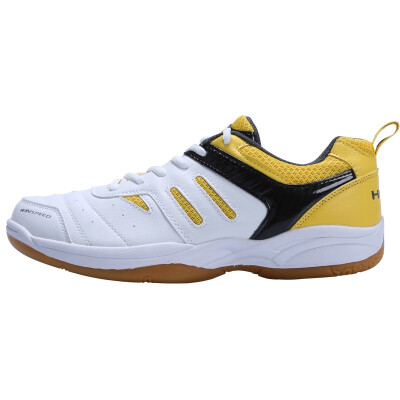 

HEAD Hyde men&women professional anti-skid wear anti-torsion badminton shoes training series 1676 white yellow 37 yards