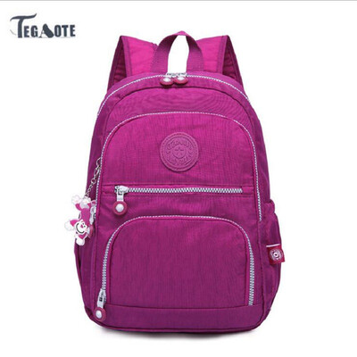 

2018 TEGAOTE Backpack for Teenage Girls Feminine Backpack Casual Kipled Nylon Backpacks Women Bag Waterproofpack Sac A Dos bag